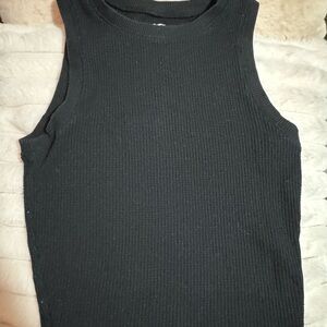Hollister Black Ribbed Top